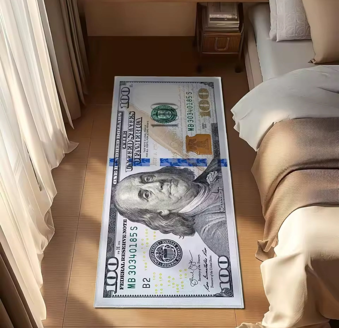 $100 Bill Money Rug